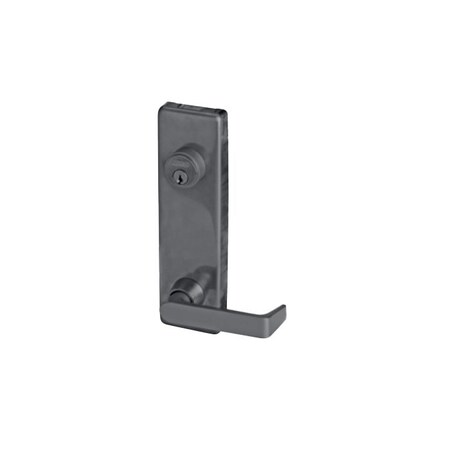 Falcon Dane Lever Trim, Right Hand Reverse, Less Mortise Cylinder for 25 Series, US19 Matte Black 510L-19-RHR-DAN